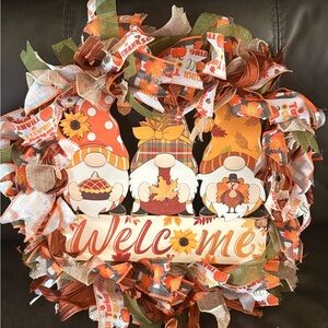 Autumn Gnome Welcome Wreath